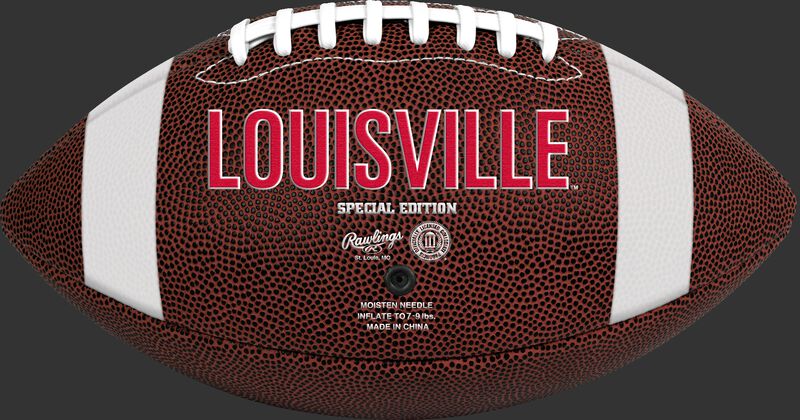Brown NCAA Louisiana Ragin' Cajuns Football With Team Name SKU #04623078811