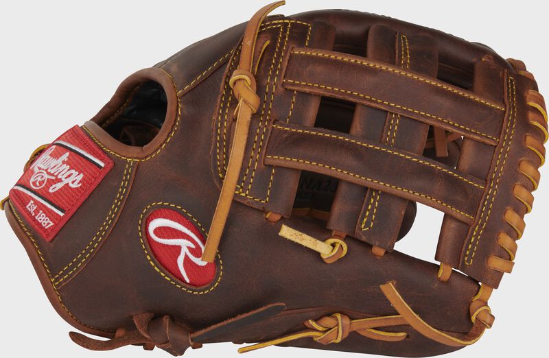 Thumb of a timbergaze Nolan Arenado Heart of the Hide R2G infield glove with a H-web - SKU: PRORNA28