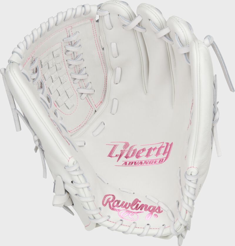 Liberty Advanced Color Series 12.5 in Fastpitch Glove, White/Pink, Left