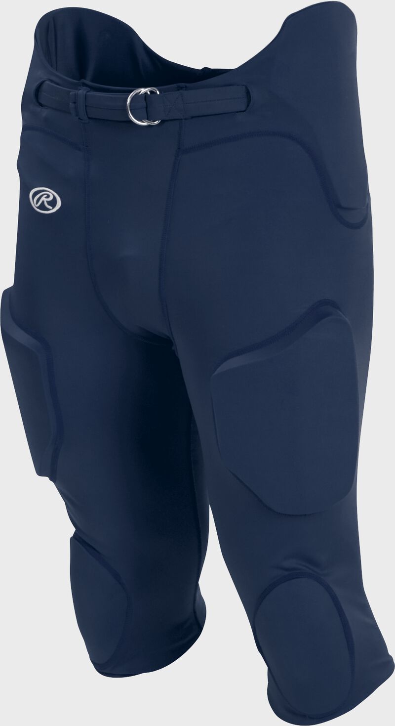 Front of Rawlings Navy Adult Lightweight Football Pants - SKU #FPL