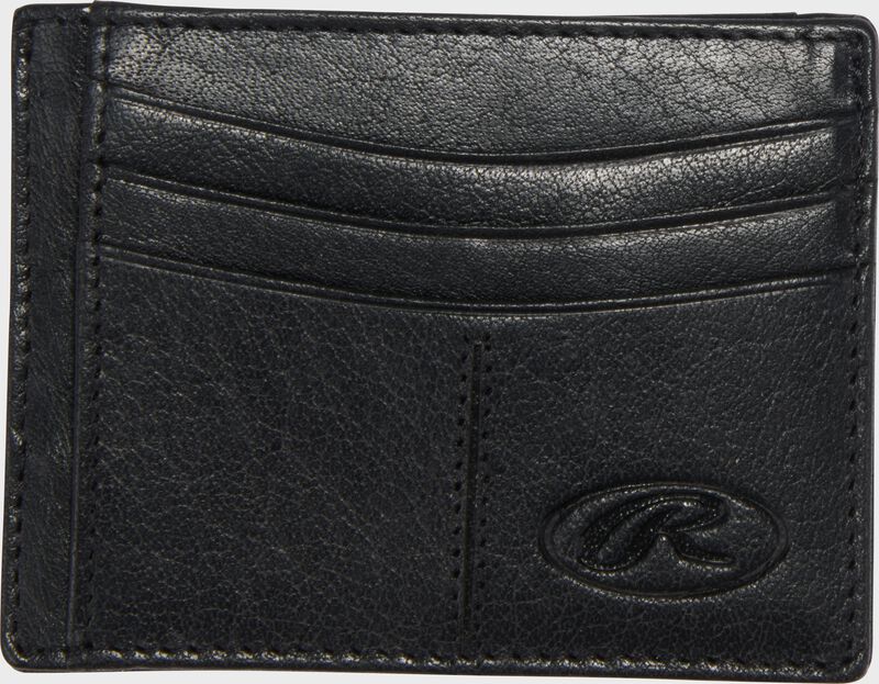 A black Rawlings Home Run Front pocket wallet