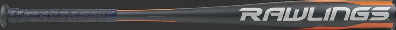 BBZI3 BBCOR Impact bat with a navy barrel and grey logo