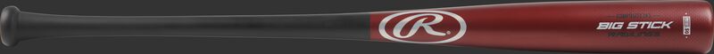 R243CS Big Stick Adult wood composite bat with a red barrel and black handle