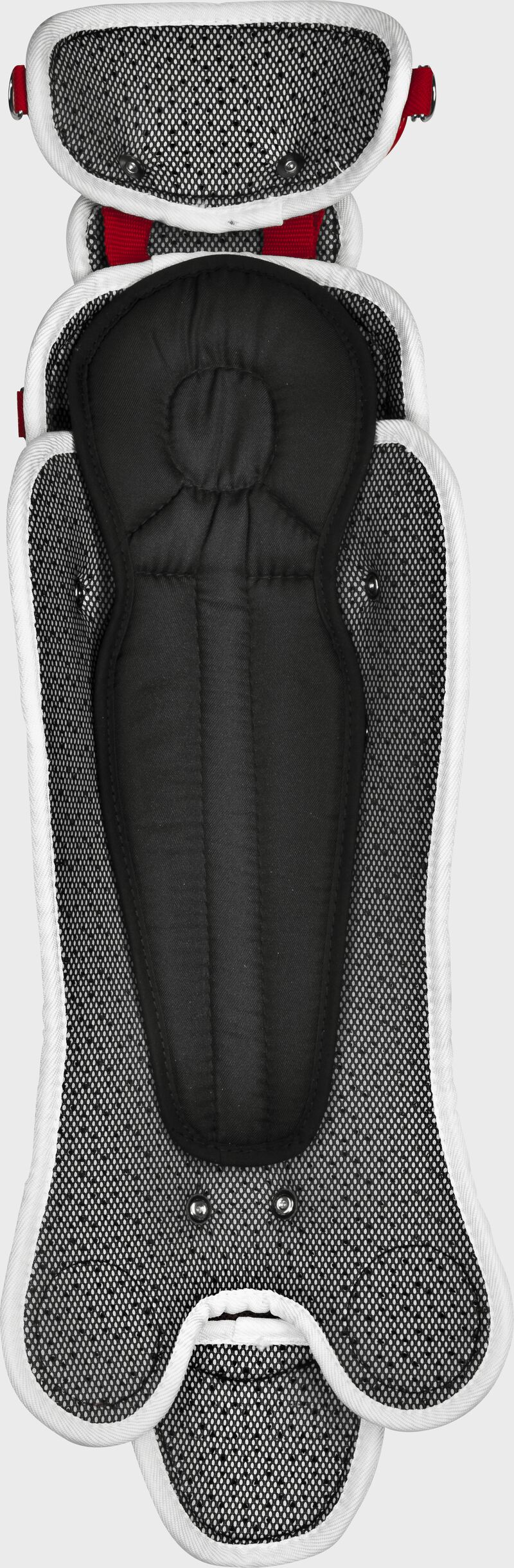 Back view of Velo Adult Softball Leg Guards - SKU: SBLGV