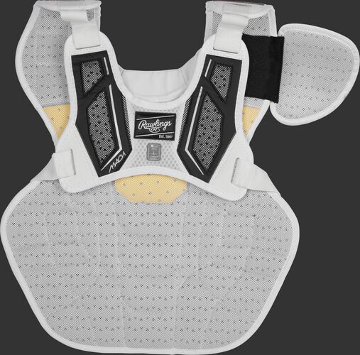 Back harness of a black CMPCNI Intermediate Mach chest protector