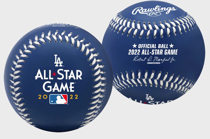 A MLB 2022 blue All-Star Game replica baseball - SKU: 35010037179 loading=