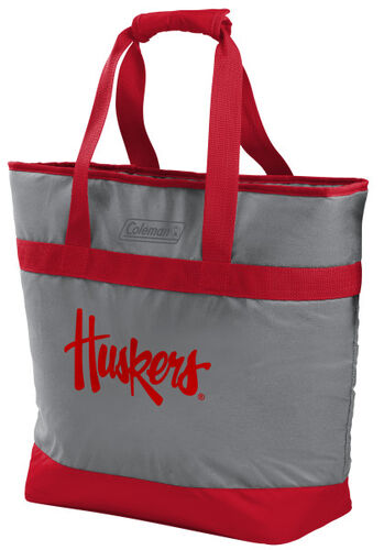 Rawlings Nebraska Cornhuskers 30 Can Tote Cooler In Team Colors With Team Logo On Front SKU #07883089111