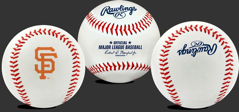 3 views of a MLB San Francisco Giants baseball
