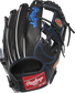 Black back of a Marcus Semien Heart of the Hide glove with a red Rawlings patch - SKU: RSGPRO44L-2MS image number null
