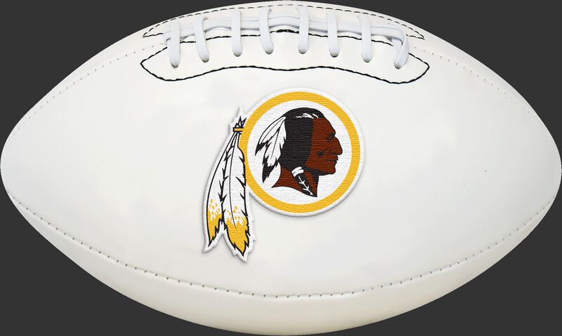 White NFL Washington Redskins Football With Team Logo SKU #06541087811