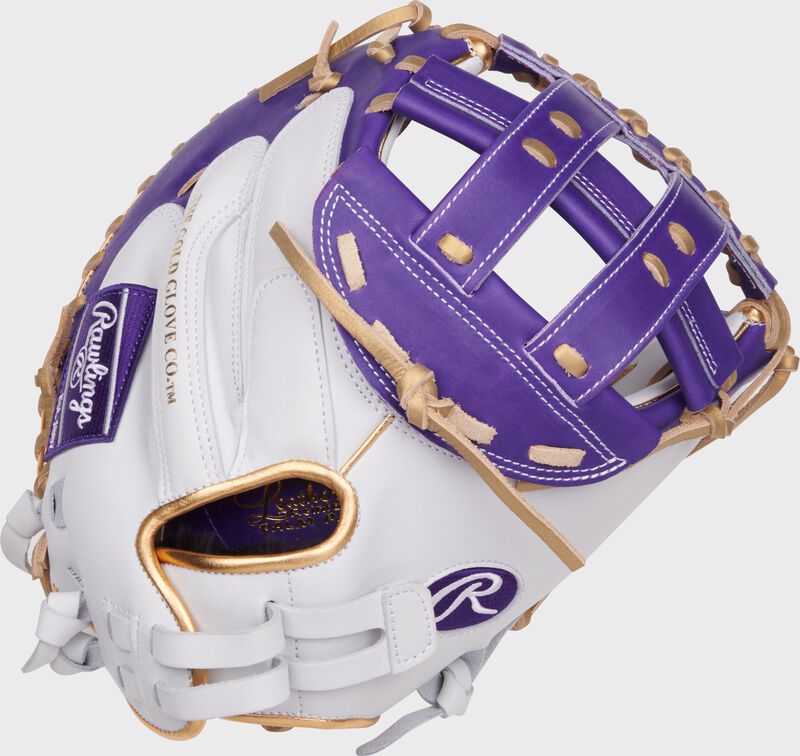 Liberty Advanced Color Series 34 in Catcher's Mitt, White/Purple, Right
