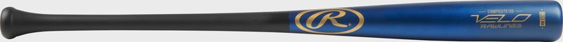 R110CR Velo Adult composite wood bat with a blue barrel and black handle