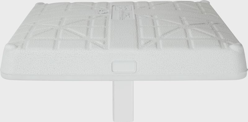 Side of a white Hollywood Impact base with the stanchion - SKU: HIB