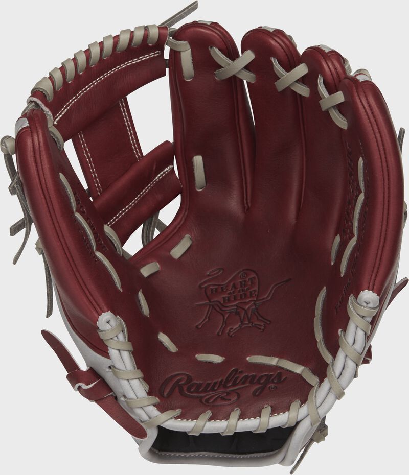 PRO315-2SHG Rawlings 11.75-inch infield glove with a sherry palm and grey laces