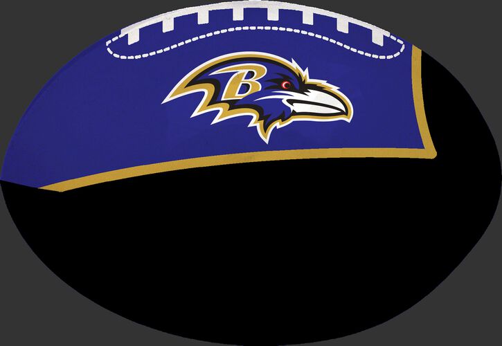 Black and Purple NFL Baltimore Ravens Football With Team Logo SKU #07831092114