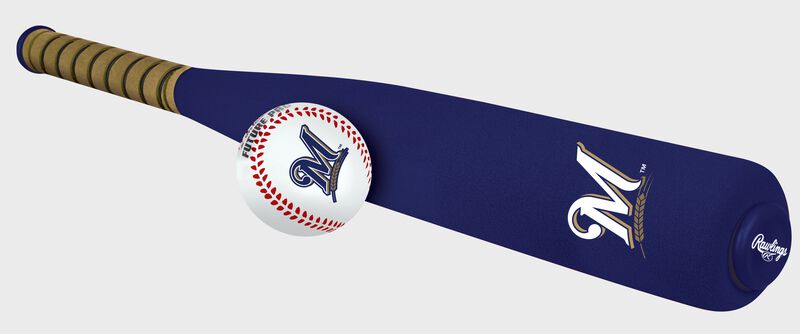MLB Milwaukee Brewers Foam Bat and Ball Set