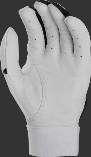 White palm of a white/black Rawlings 5150 batting glove - SKU: BR51BG-B