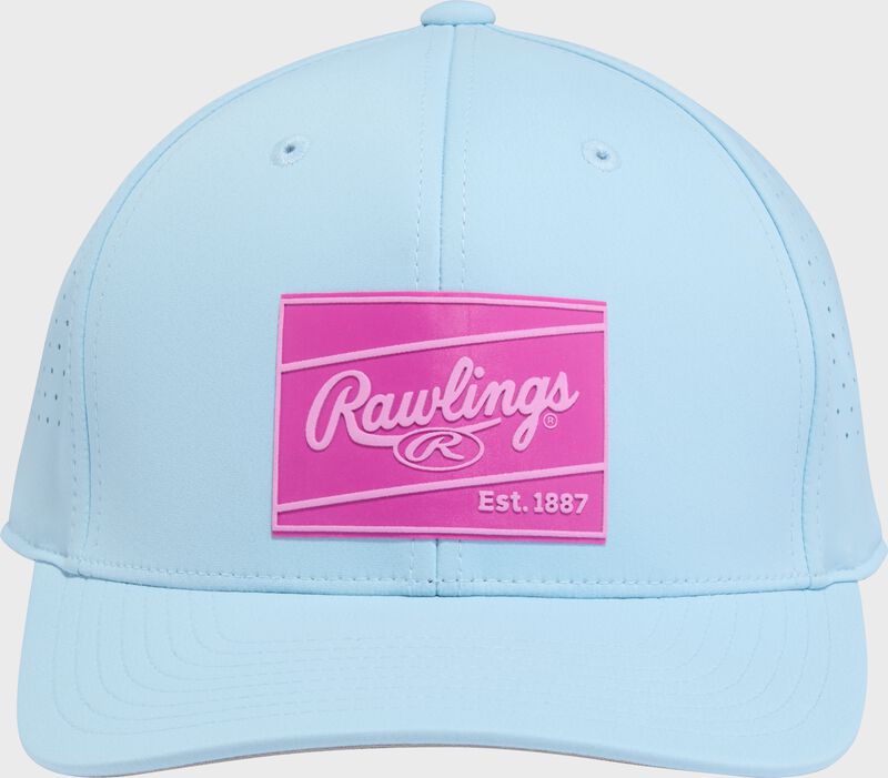 Rawlings Light Blue Performance Curved Bill Snapback Hat