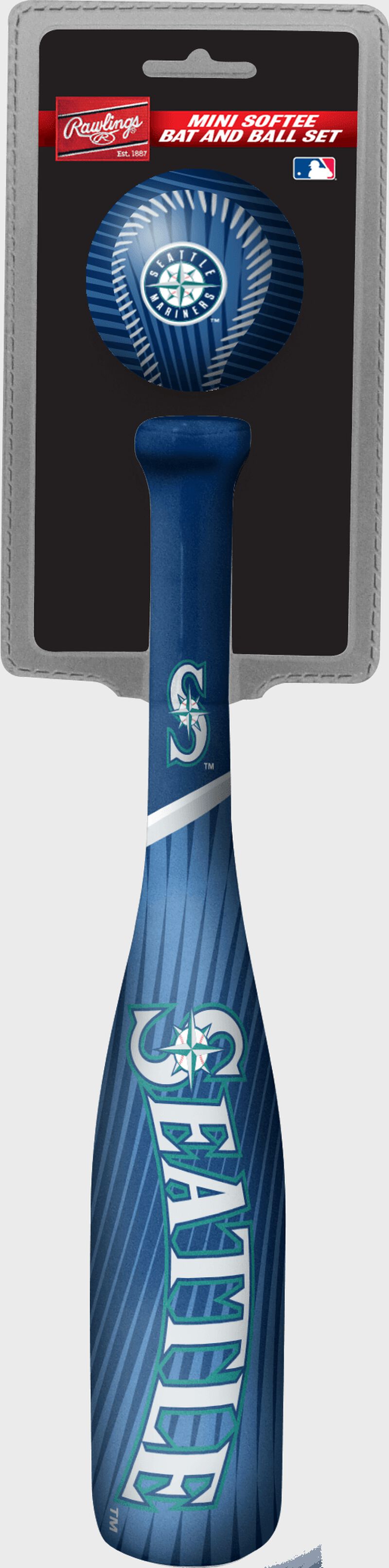 MLB Seattle Mariners Slugger Softee Mini Bat and Ball Set
