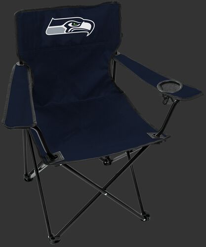 Front of Rawlings Navy Blue NFL Seattle Seahawks Gameday Elite Chair With Team Logo SKU #00551085111