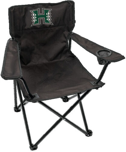 Front of Rawlings Black NCAA Hawaii Rainbow Warriors Gameday Elite Chair With Team Logo SKU #00569156111
