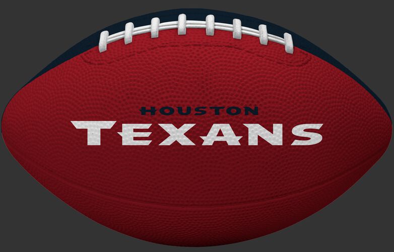 Red side of a Houston Texans Gridiron tailgate football with team name SKU #09501093122