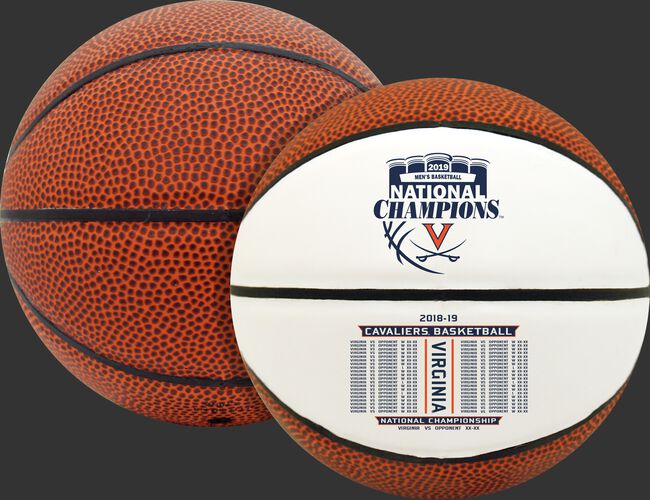 Rawlings Brown and White 2019 NCAA National Champions Virginia Cavaliers Mini Size Basketball With Team Logo SKU #04533040729