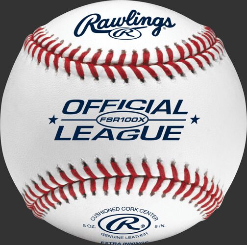 FSR100X Flat seam blemished baseball with Official League logo