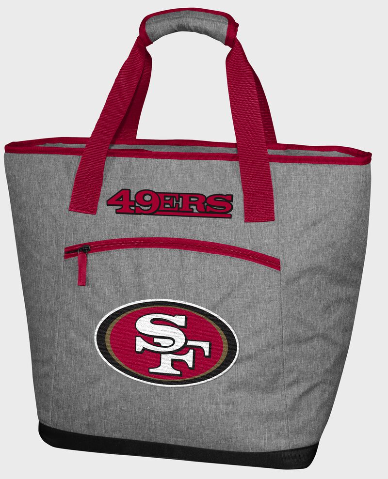 A San Francisco 49ers 30 can tote cooler