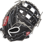 Shell back view of black Heart of the Hide 33-in Fastpitch Catchers Mitt image number null