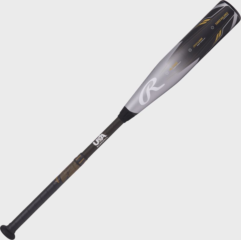Angled view of the back of the barrel of an Icon -12 USA bat - SKU: RUS3I12