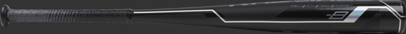UTZV8 Rawlings -8 Velo ACP USSSA baseball bat with a black barrel and black/grey grip