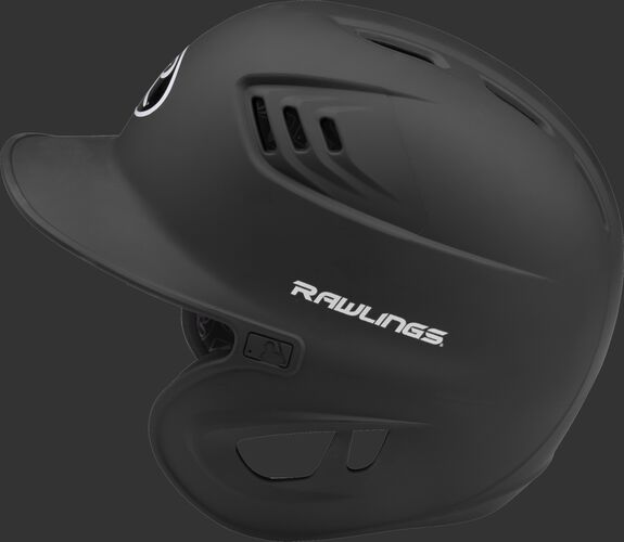 Coolflo High School/College Matte Batting Helmet Black