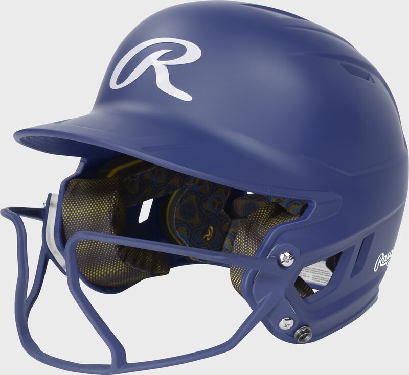 Rawlings Mach Hi-Viz Fastpitch Batting Helmet, Royal, Senior