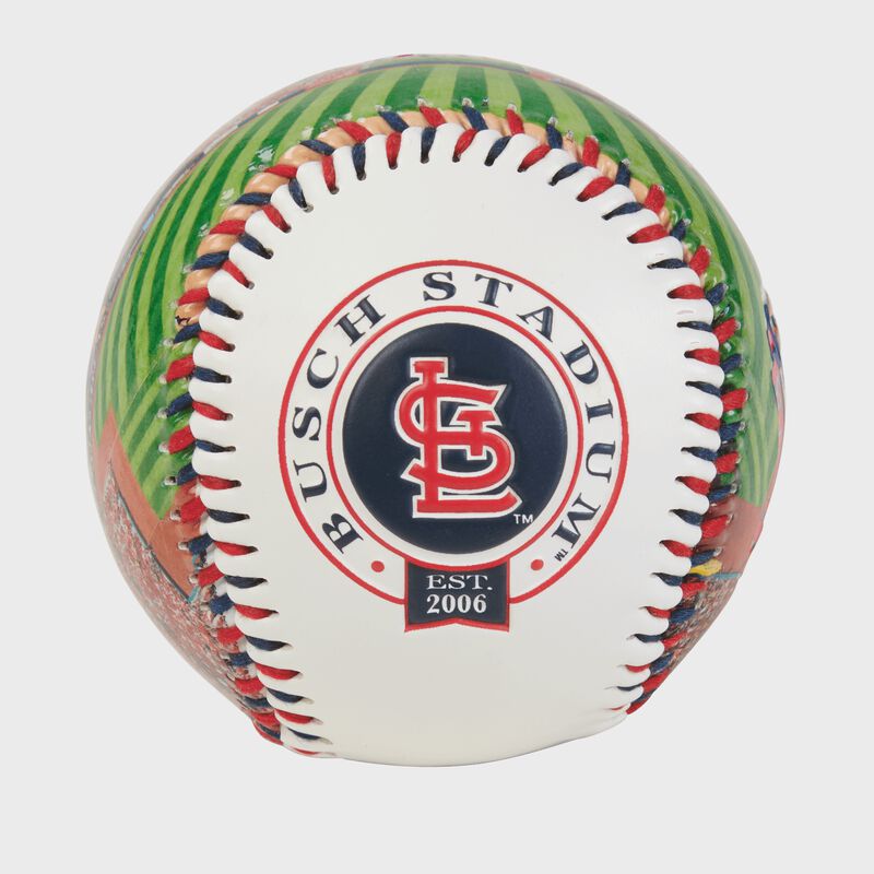St. Louis Cardinals team logo on a MLB stadium baseball