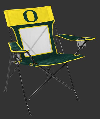Front of Rawlings NCAA Oregon Ducks Game Changer Chair With Team Logo SKU #00643095111