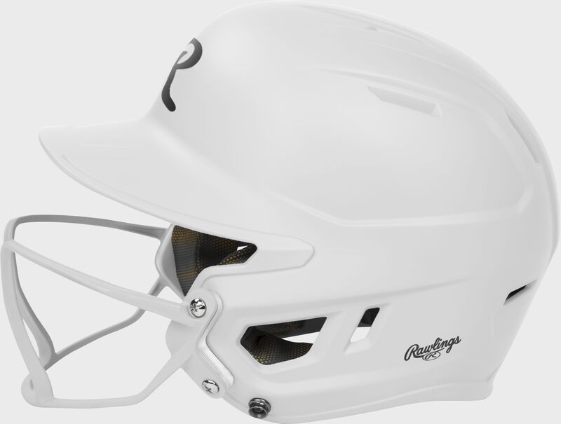 Rawlings Mach Hi-Viz Fastpitch Batting Helmet, White, Senior