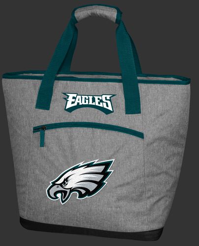 A Philadelphia Eagles 30 can tote cooler with an embroidered team logo on the front - SKU: 10311080111