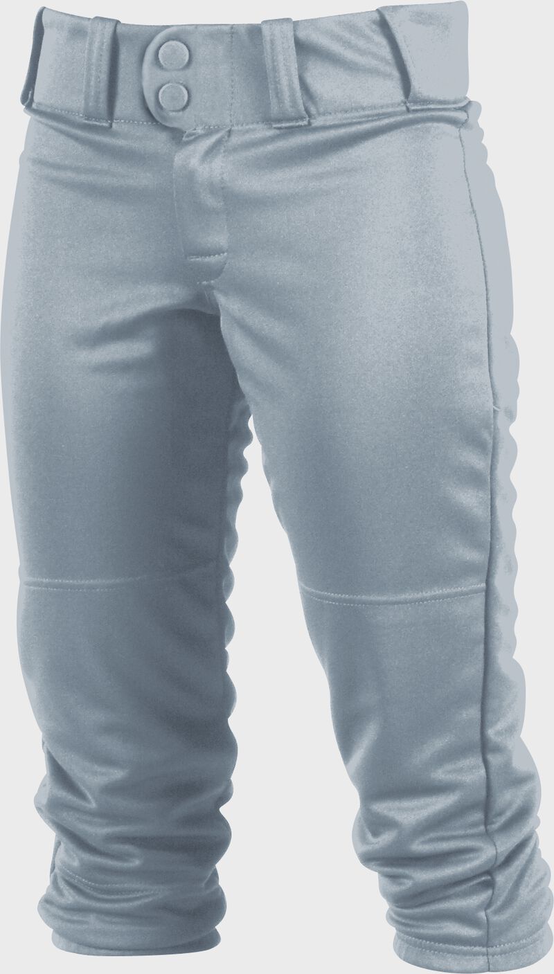 Front of Rawlings Blue Gray Adult Women's Low-Rise Softball Pant - SKU #WRB150