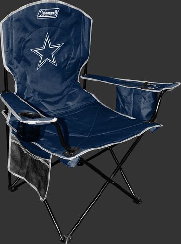 Front of Rawlings Navy Blue NFL Dallas Cowboys Chair With Team Logo SKU #02771065111