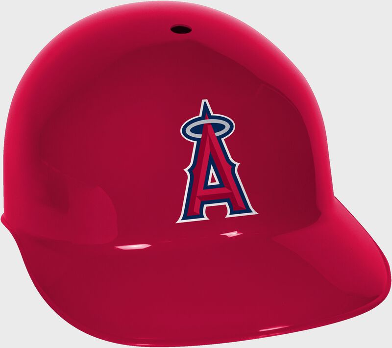 A red MLB Los Angeles Angels replica helmet - SKU: 01950001111 loading=