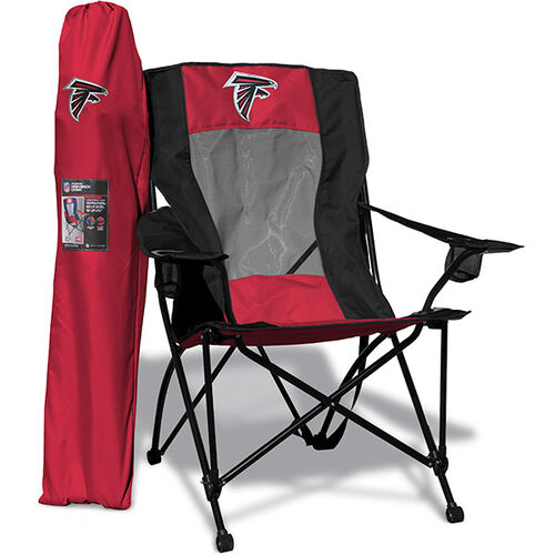 Front of Rawlings Red and Black NFL Atlanta Falcons High Back Chair With Team Logo SKU #09211060518