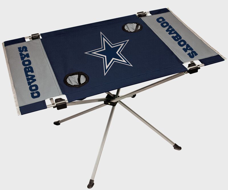 A Dallas Cowboys endzone table