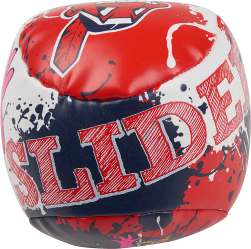 Top of Rawlings Cleveland Indians Quick Toss 4'' Softee Baseball With Team Mascot Name On Front In Team Colors SKU #01320014112