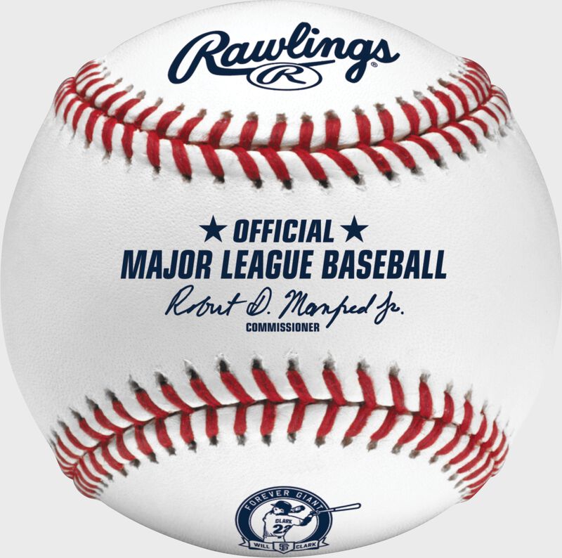 A MLB Will Clark number retirement commemorative baseball - SKU: RSGEA-ROMLBWC22-R loading=