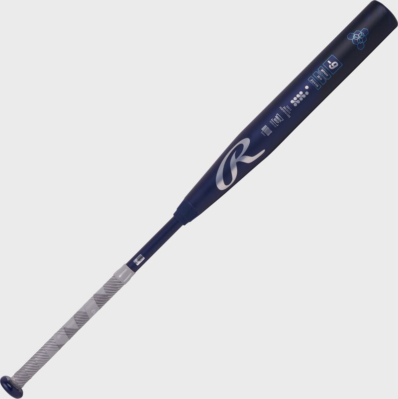 Secondary image of a navy Rawlings Mantra -9 fastpitch bat
