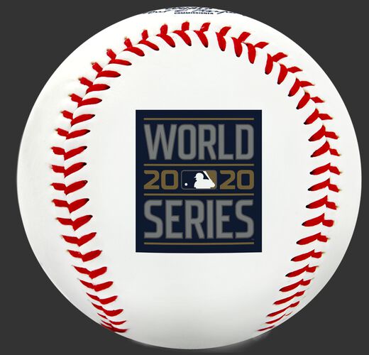 The 2020 World Series logo stamped on a replica baseball - SKU: 35010032282