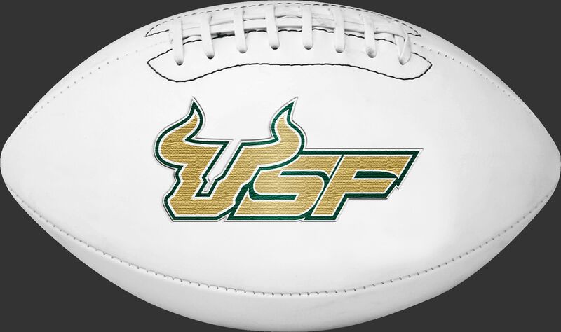 White NCAA South Florida Bulls Football With Team Logo SKU #05733171121