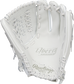 White palm of a Rawlings Liberty Advanced fastpitch glove with white laces - SKU: RLA125-18WSS image number null