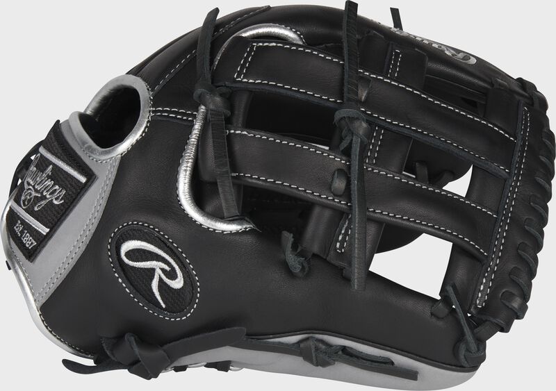 Thumb of a black 2022 Encore 12.25-Inch outfield glove with a black H-web - SKU: EC1225-6B
